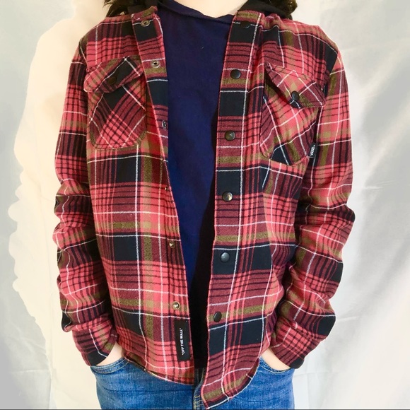 📌SOLD Kids Vans Red Flannel Shirt - Picture 10 of 13